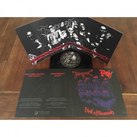 Heretic / Pox (NL/Bel.) "Hell's Messiah" Split EP