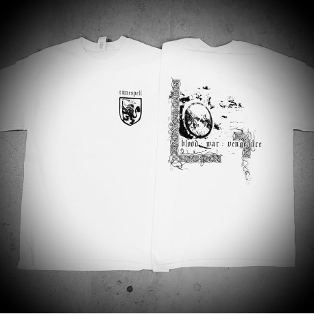 Runespell (OZ) "Blood:War:Vengeance" White T-Shirt