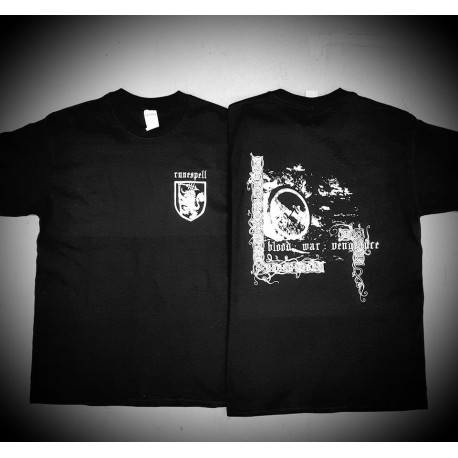 Runespell (OZ) "Blood:War:Vengeance" Black T-Shirt