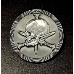 Iron BoneHead "Skull and Daggers" Metal Pin