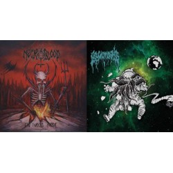 Necroblood / Psychomorphis (Fra./Dk) "The Lurking Horror/Amorphous Chaos" Split LP