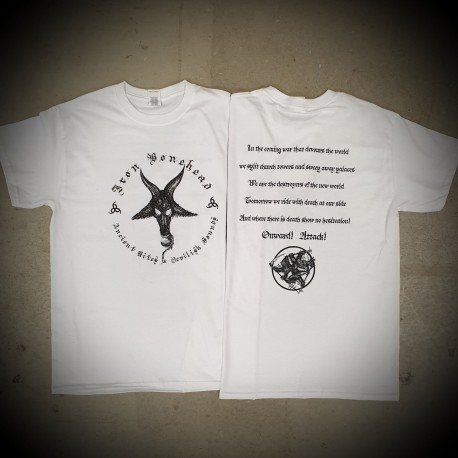 Iron Bonehead "Ancient Rites" White T-Shirt