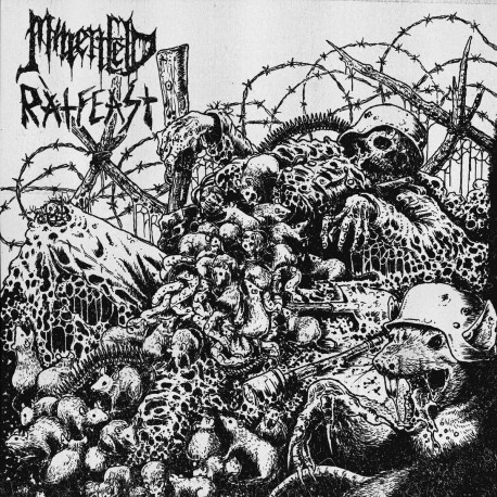 Minenfeld / Ratfeast (Ger.) "Minenratten" Split LP