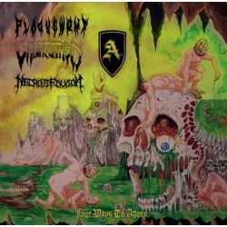 Plaguewomb / Omninegation / Necrotifixxion / Abschwörung (VA) "Four Ways to Agony" Split CD