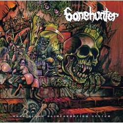 Bonehunter (Fin.) "Dark Blood Reincarnation System" Gatefold LP + Poster (Orange/Green)