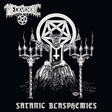 Necrophobic (Swe.) "Satanic Blasphemies + Bonus" LP + Poster