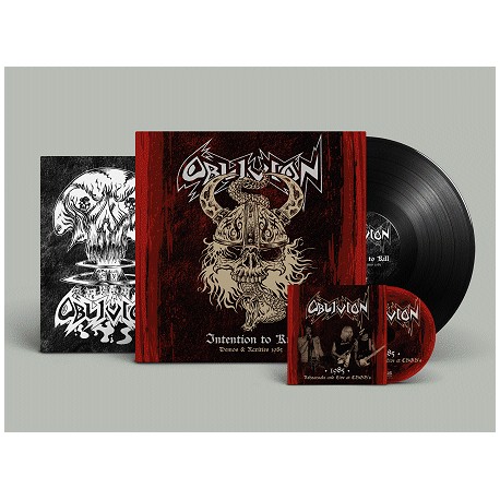 Oblivion (US) "Intention to kill - Demos & rare 1985" LP + CD