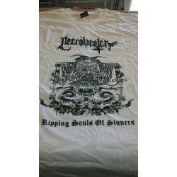 Necrowretch (Fra.) "Ripping souls of sinners" white T-Shirt (X-Large)