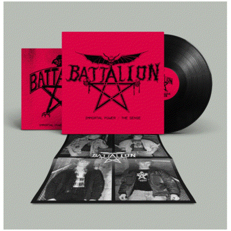 Battalion (Dk) "Immortal power/The sense" LP + Booklet & Poster