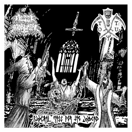 Trance Of The Undead / Messe Mortuaire (Bra/Fra) "Funeral Mass for the Undead" Split EP + Poster