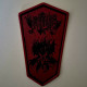 Malakhim (Swe.) "And in Our Hearts the Devil Sings" Patch (Red Border)