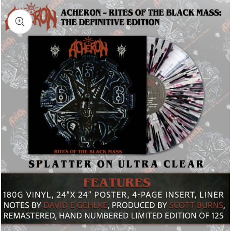 Acheron (US) "Rites of the Black Mass" LP + Poster