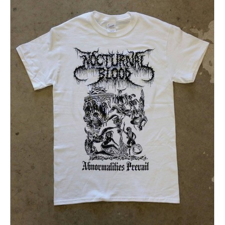 Nocturnal Blood (US) "Abnormalities Prevail" White T-Shirt