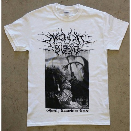 Nocturnal Blood (US) "Ghastly Apparition Arise" White T-Shirt