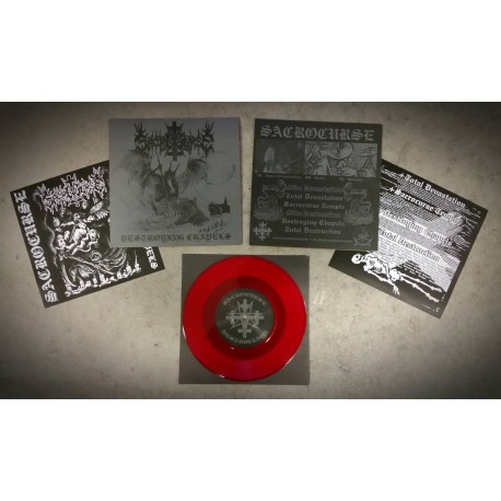 Sacrocurse (US) "Destroying Chapels" EP (Red) 