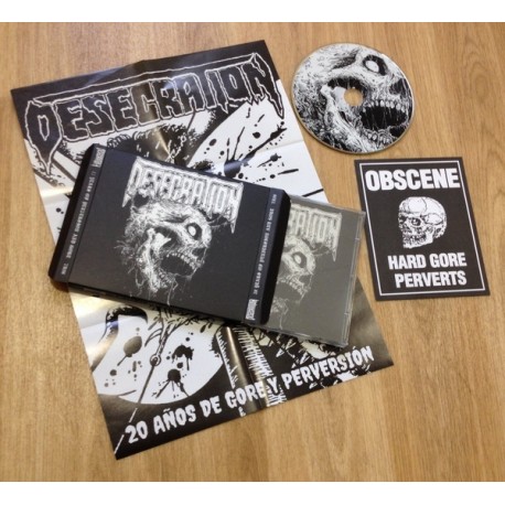 Desecration (UK) "20 Years Of Perversion And Gore" Splipcase CD + Extras