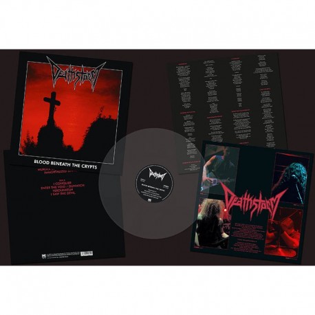 Deathstorm (Aus.) "Blood Beneath the Crypts" LP (Clear)